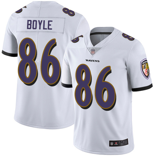Baltimore Ravens Limited White Men Nick Boyle Road Jersey NFL Football #86 Vapor Untouchable->women nfl jersey->Women Jersey